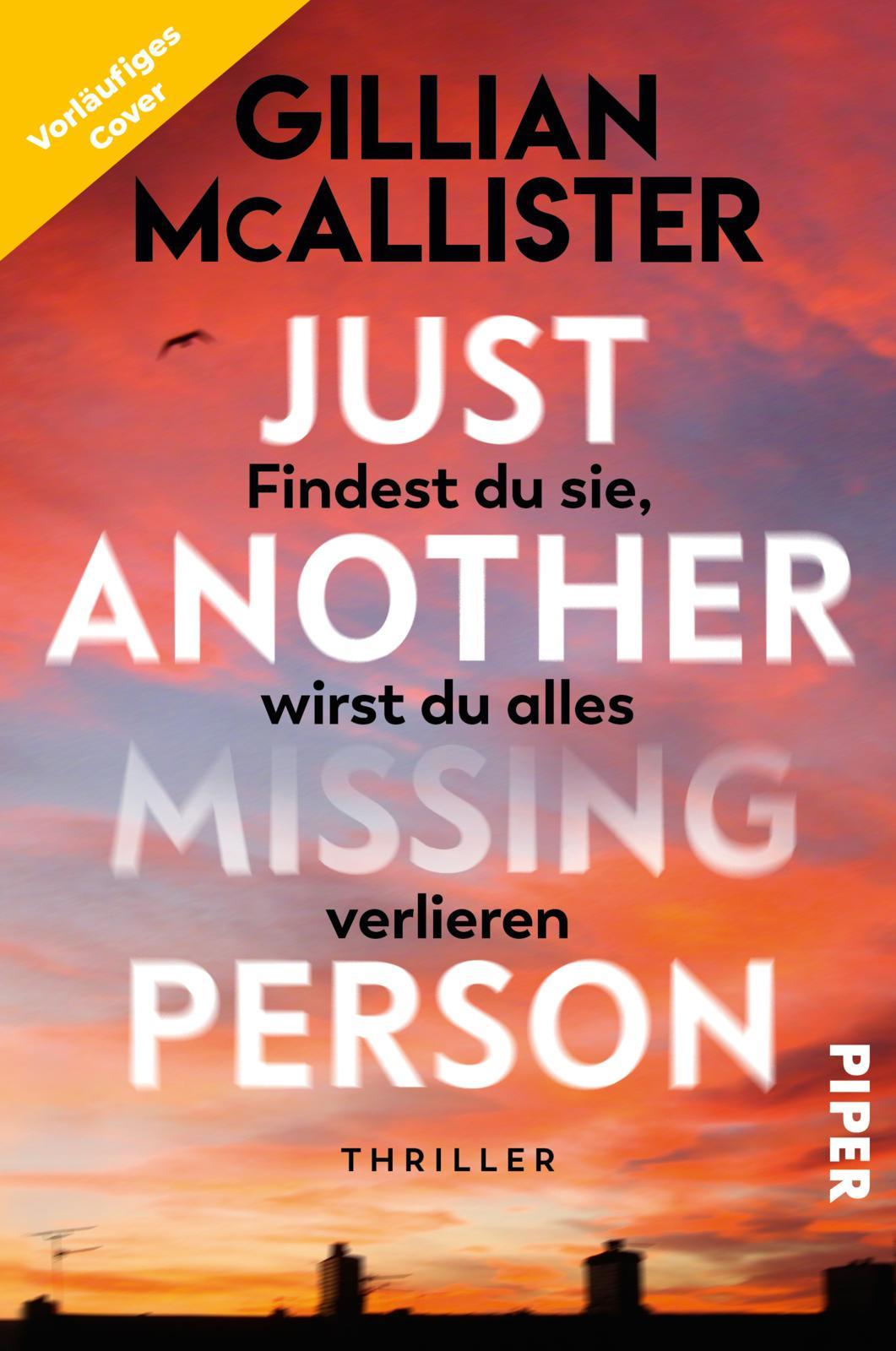 Just Another Missing Person - Findest du sie, wirst du alles verlieren