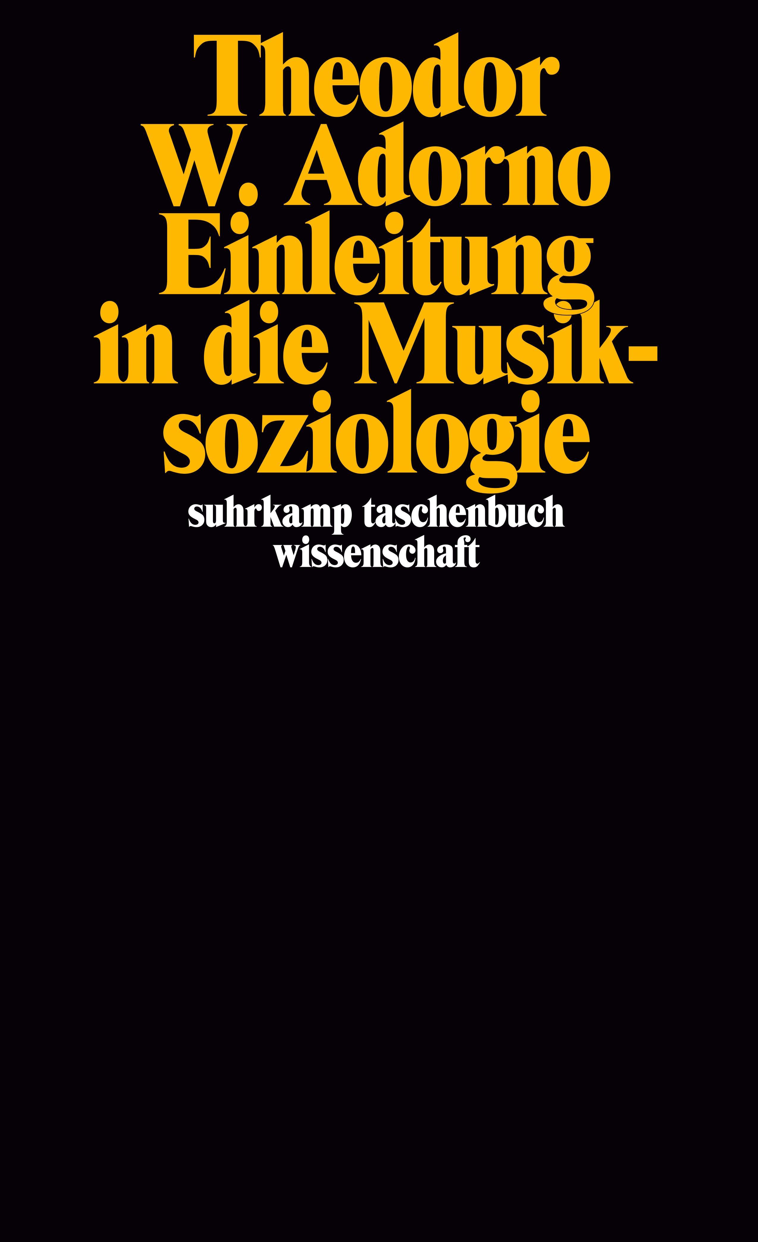 Einleitung in die Musiksoziologie