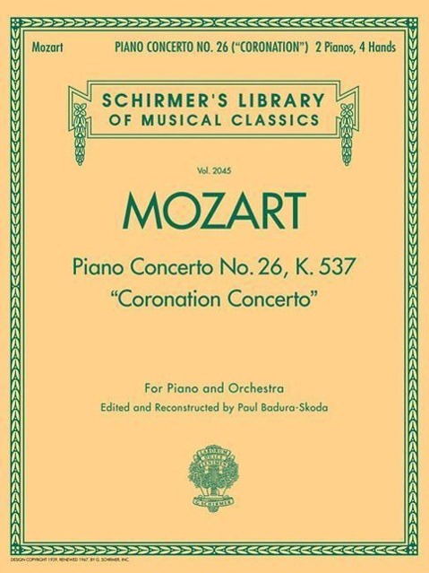 Piano Concerto No. 26, K. 537 (Coronation Concerto)