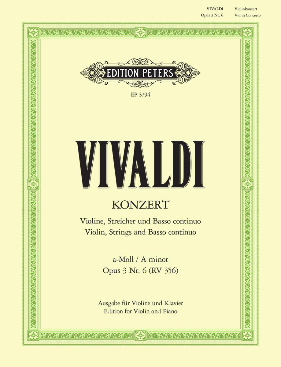 Konzert für Violine, Streicher und Basso continuo a-Moll op. 3 Nr. 6 RV 356