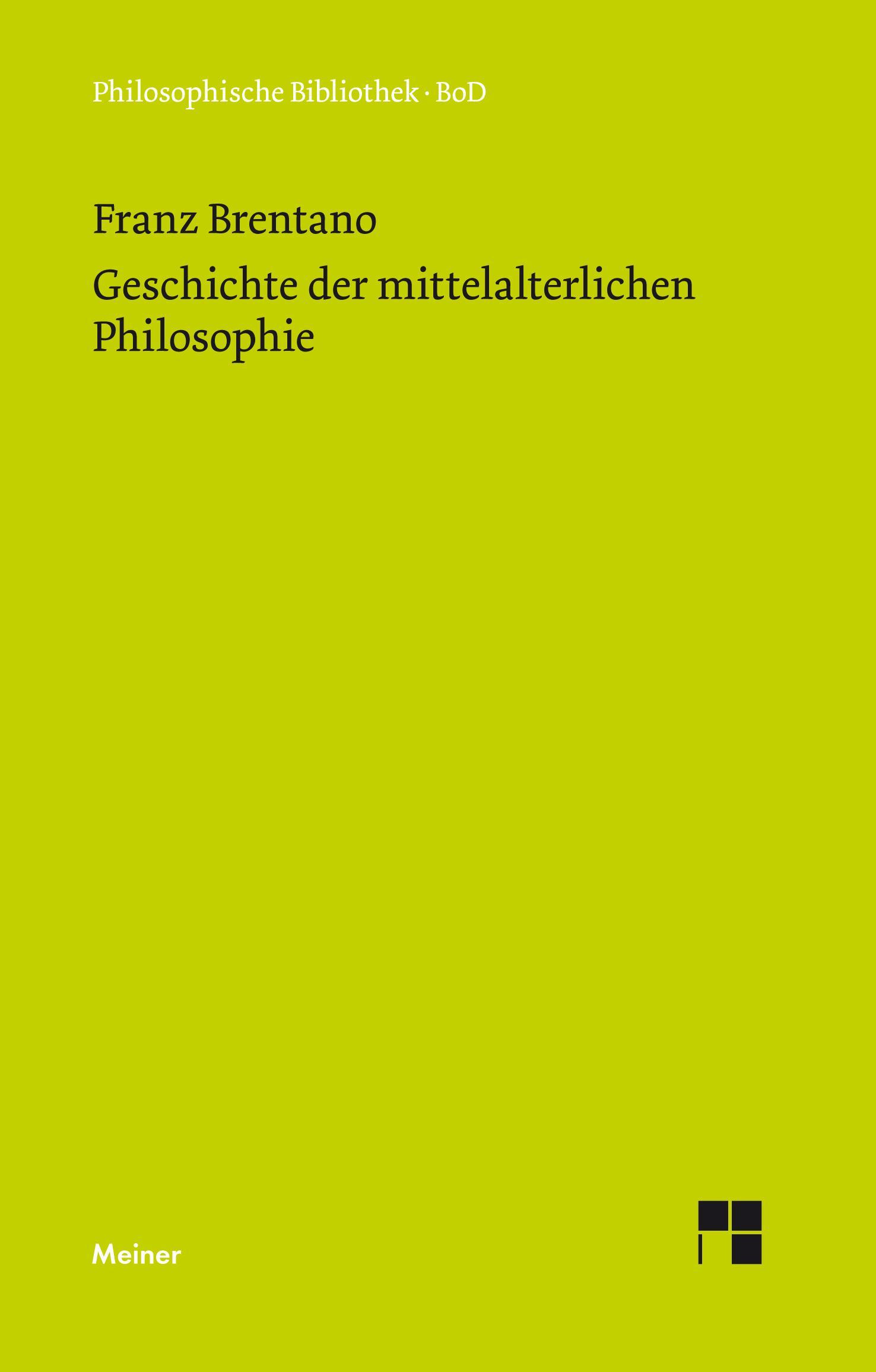 Geschichte der mittelalterlichen Philosophie im christlichen Abendland