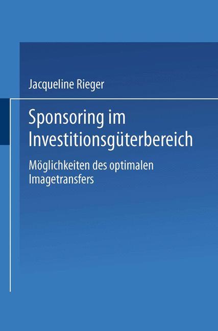 Sponsoring im Investitionsgüterbereich