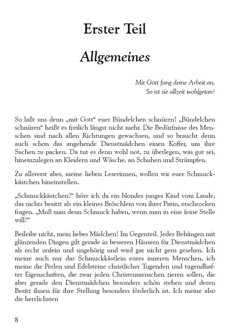 Das feine Dienstmädchen wie es sein soll. 1892