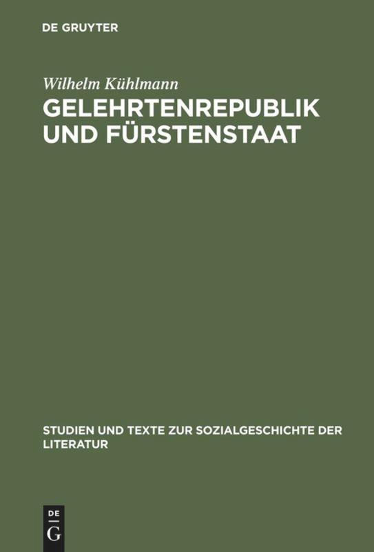 Gelehrtenrepublik und Fürstenstaat