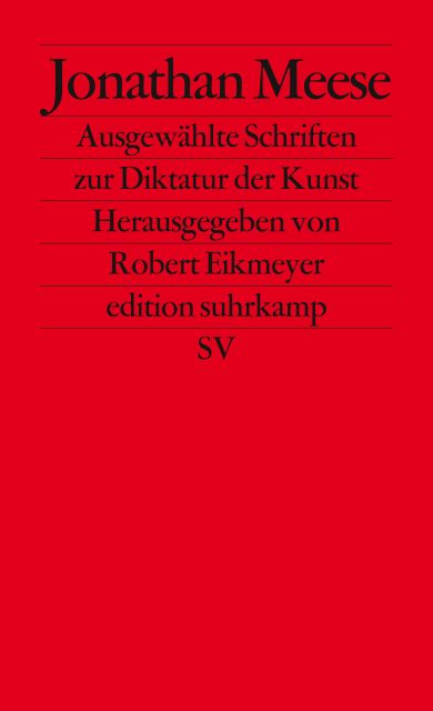 Ausgewählte Schriften zur Diktatur der Kunst