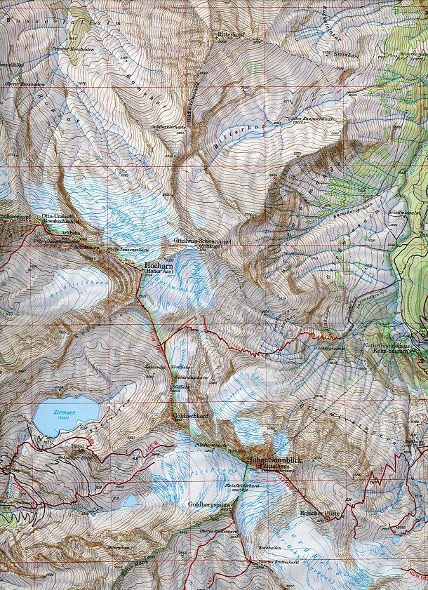 DAV Alpenvereinskarte 42 Sonnblick 1 : 25 000 Wegmarkierung