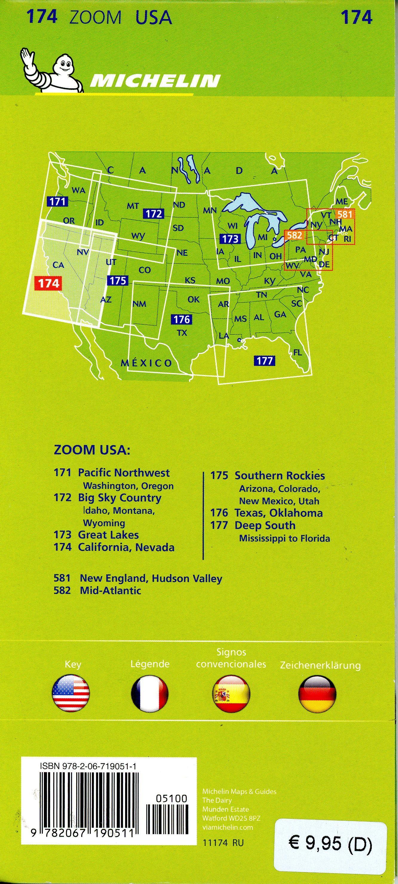 Michelin Californien Nevada 1 : 1 267.200