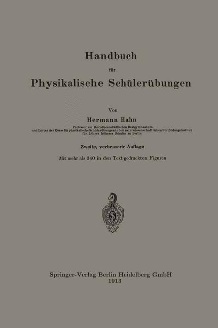 Handbuch für Physikalische Schülerübungen