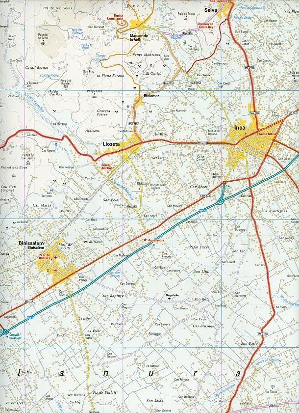 Mallorca Nord Wanderkarte. 1 : 40 000