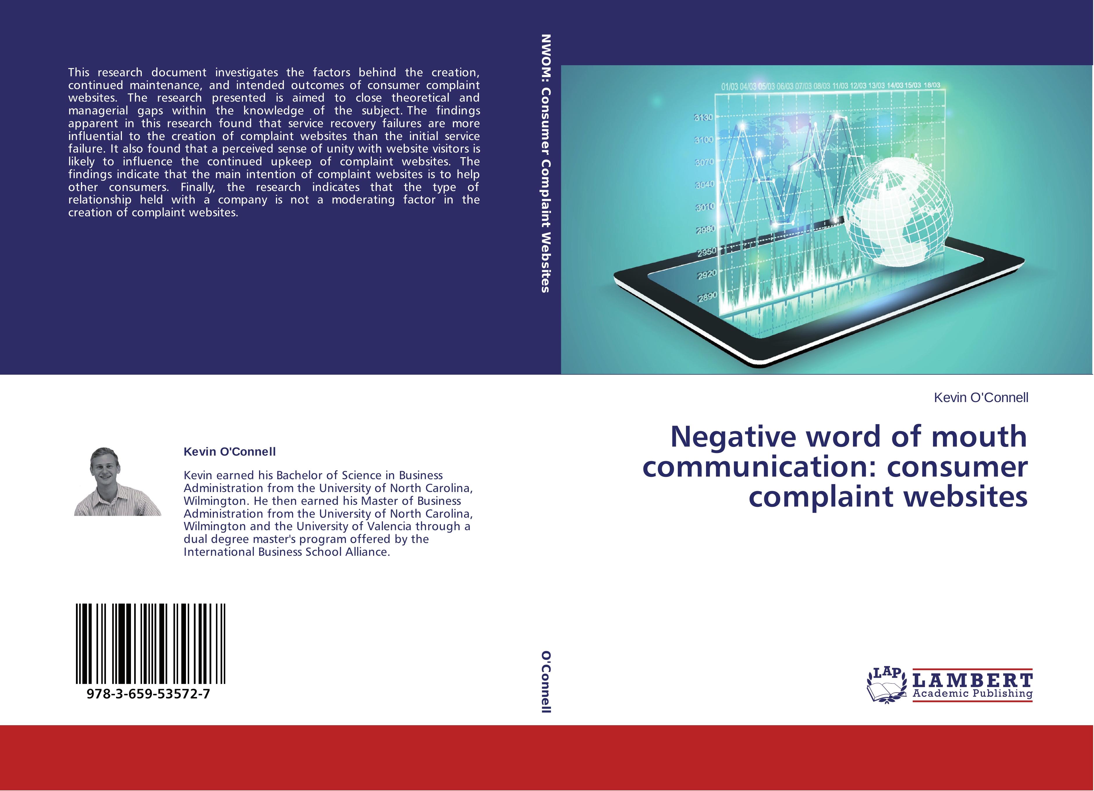 Negative word of mouth communication: consumer complaint websites