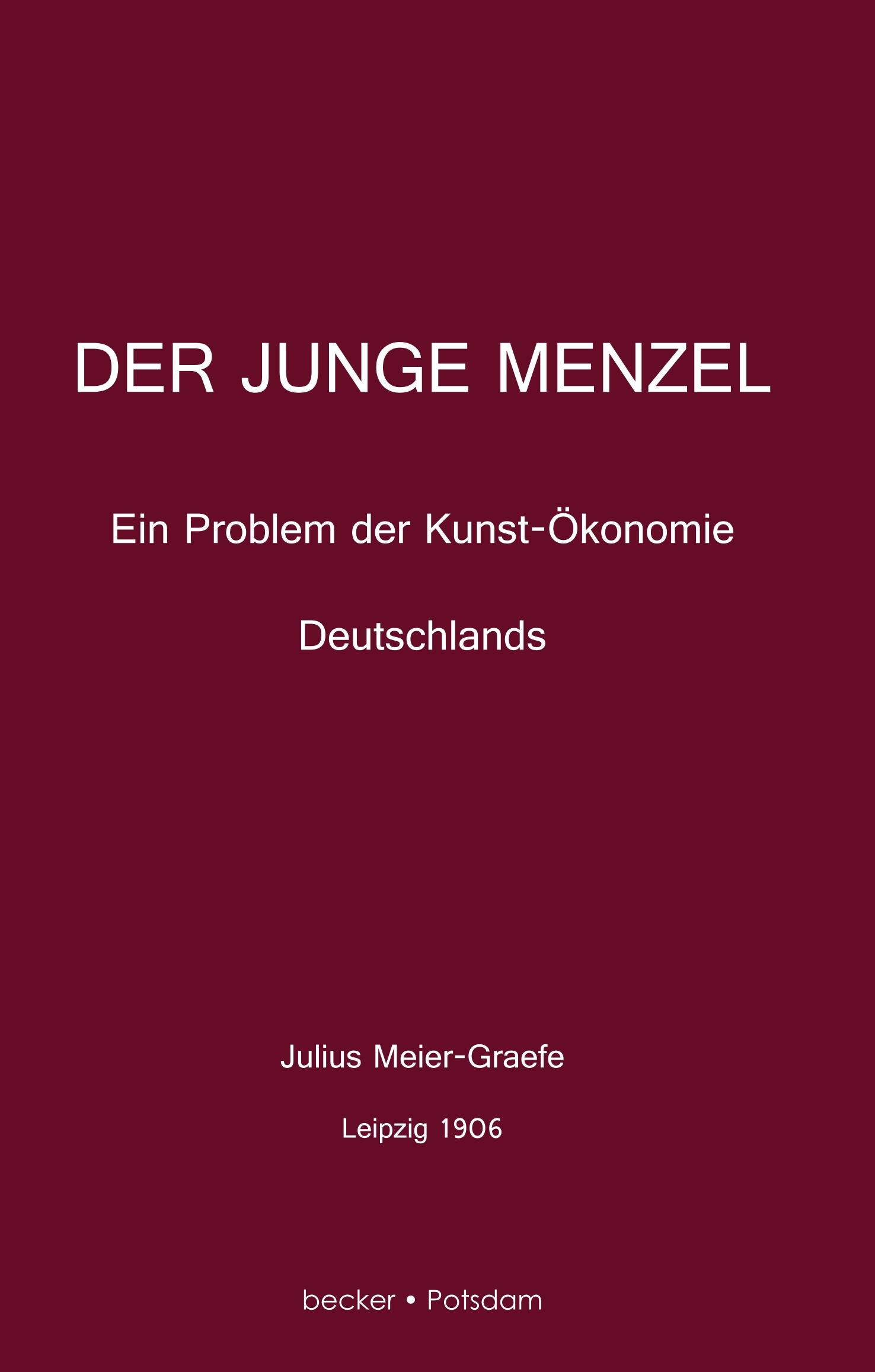 Der junge Menzel