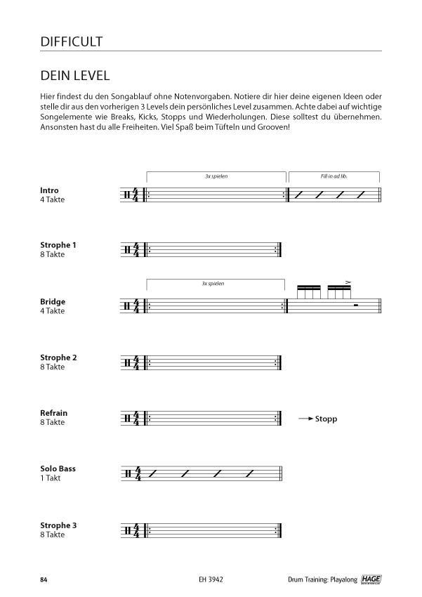 Drum Training Playalong + MP3-CD