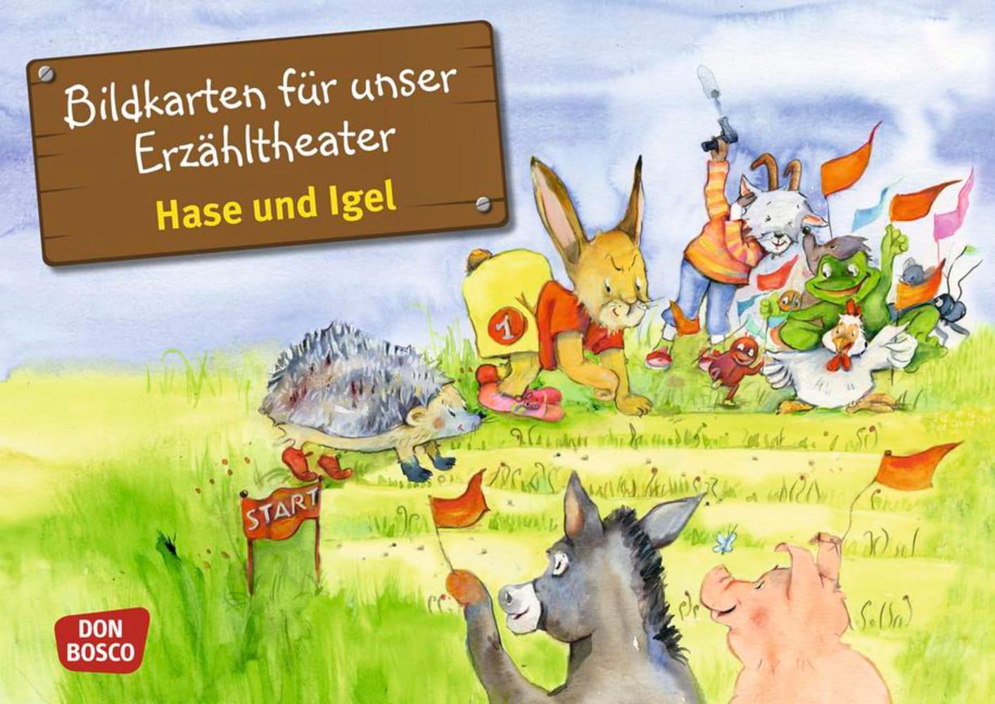 Hase und Igel. Kamishibai Bildkartenset.