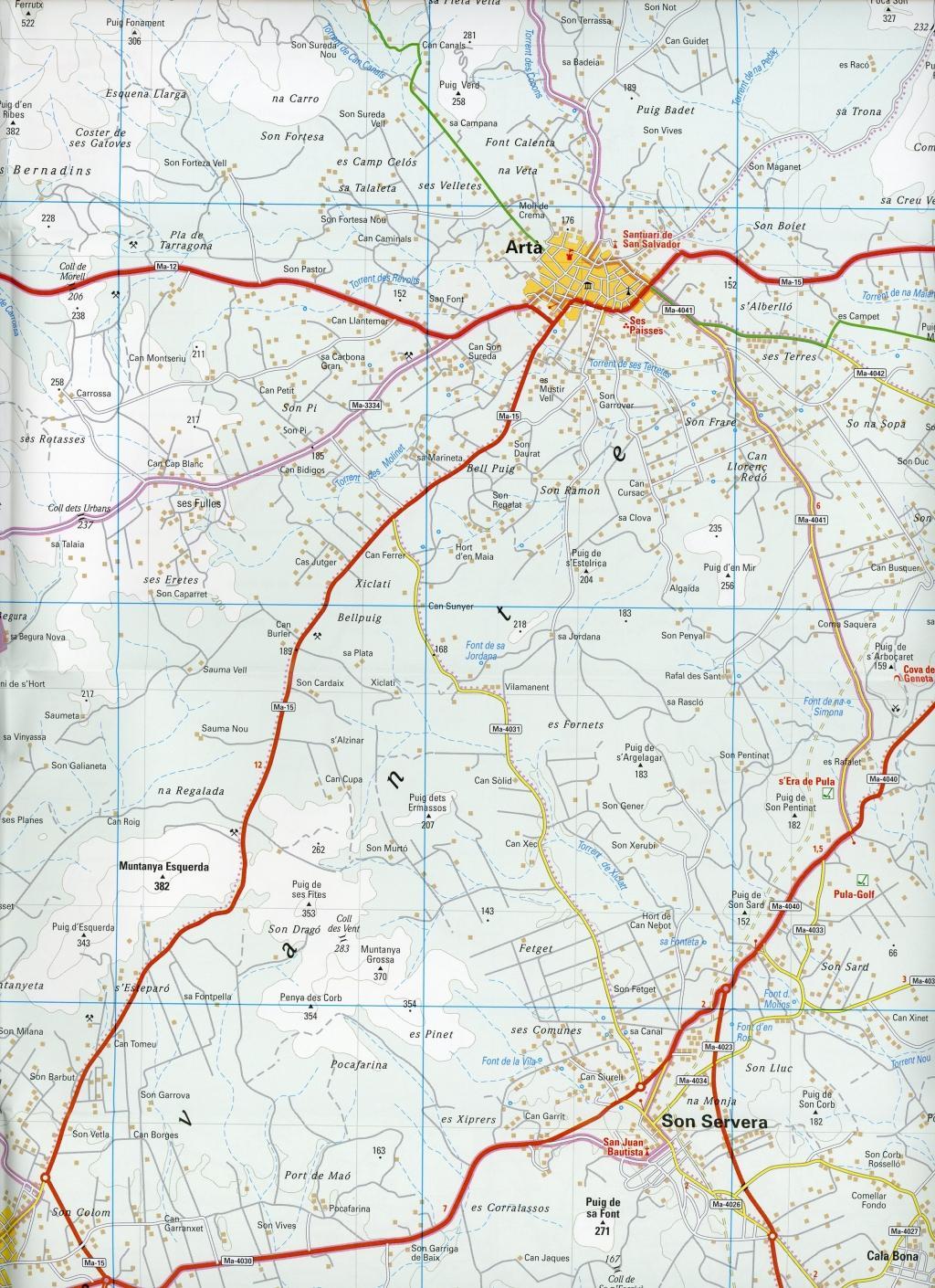 Mallorca Ost Wanderkarte 1 : 40 000