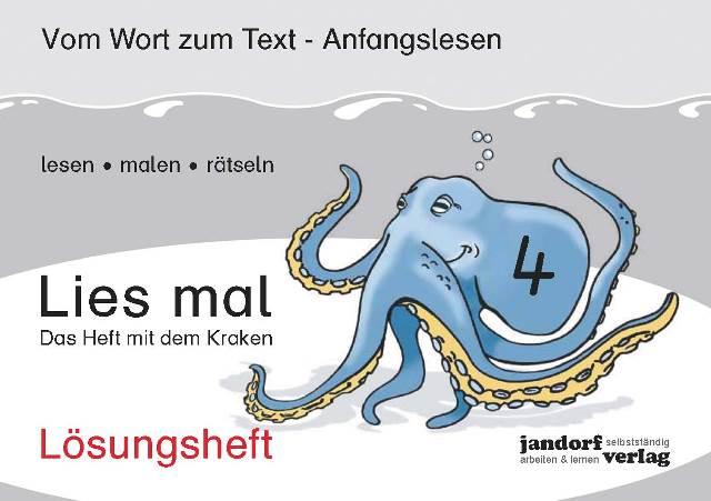 Lies mal 4 - Das Heft mit dem Kraken. Lösungsheft