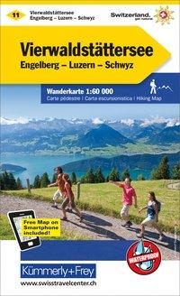 KuF Schweiz Wanderkarte 11 Vierwaldstättersee. Engelberg - Luzern - Schwyz 1 : 60 000