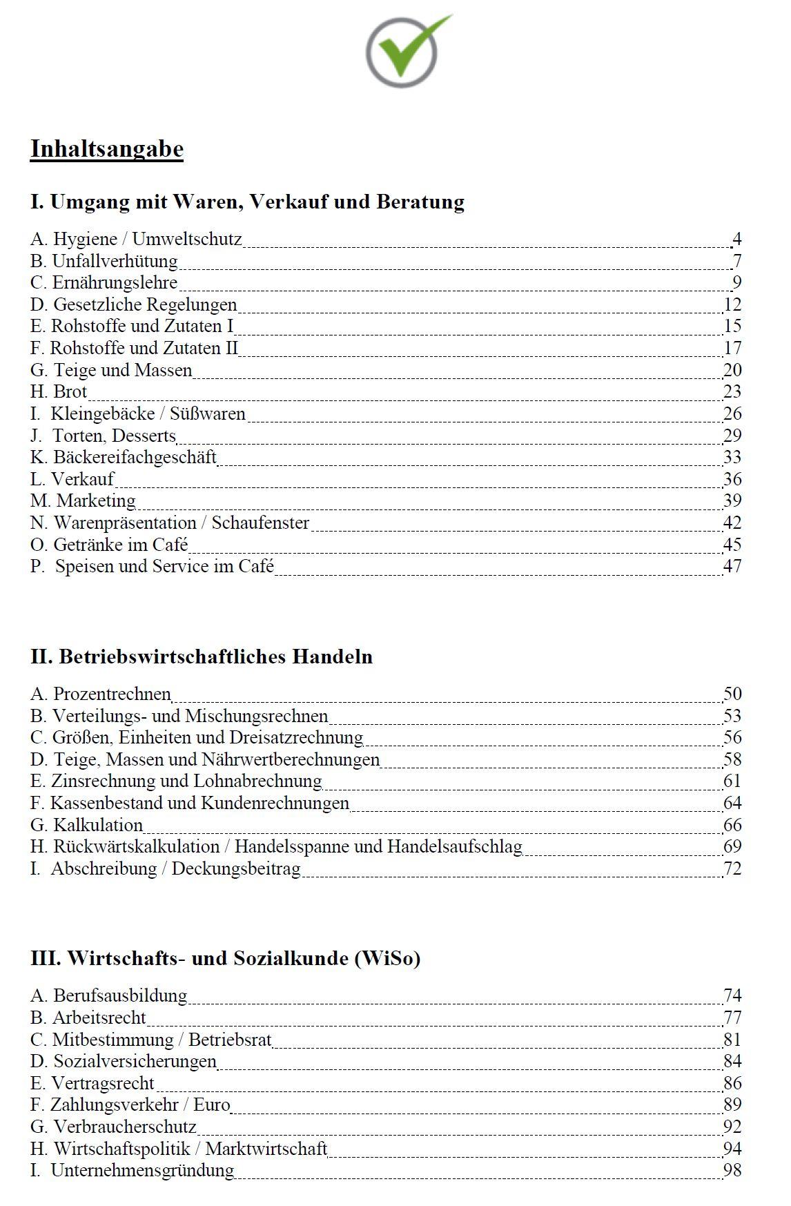 Top-Prüfung Fachverkäufer/in im Lebensmittelhandwerk - Schwerpunkt Bäckerei / Konditorei