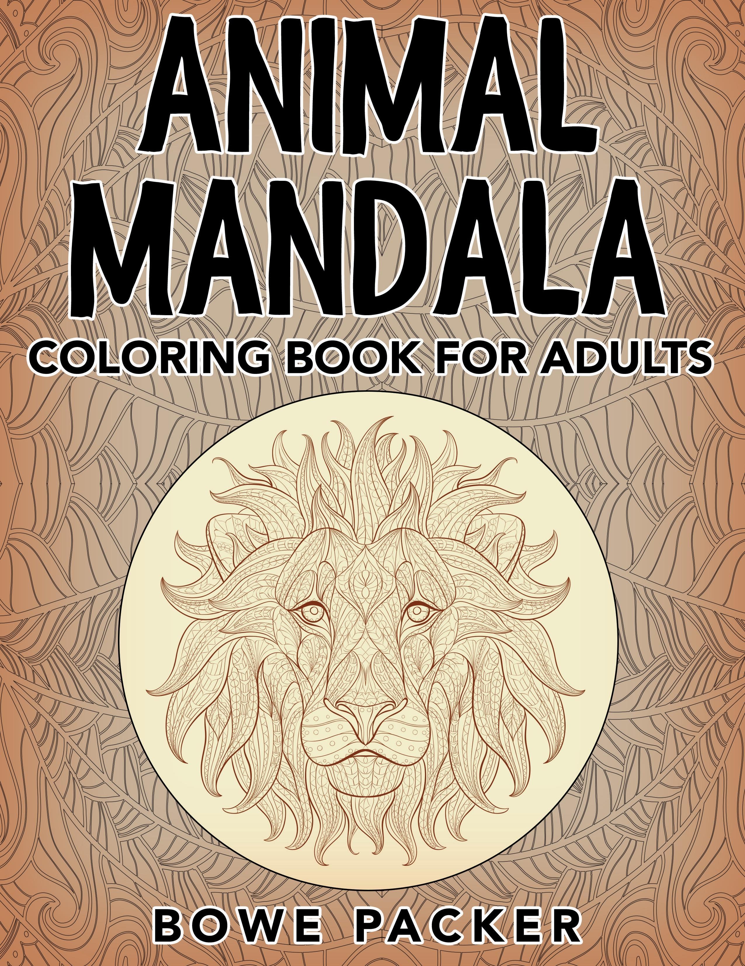 Animal Mandala: Coloring Book for Adults