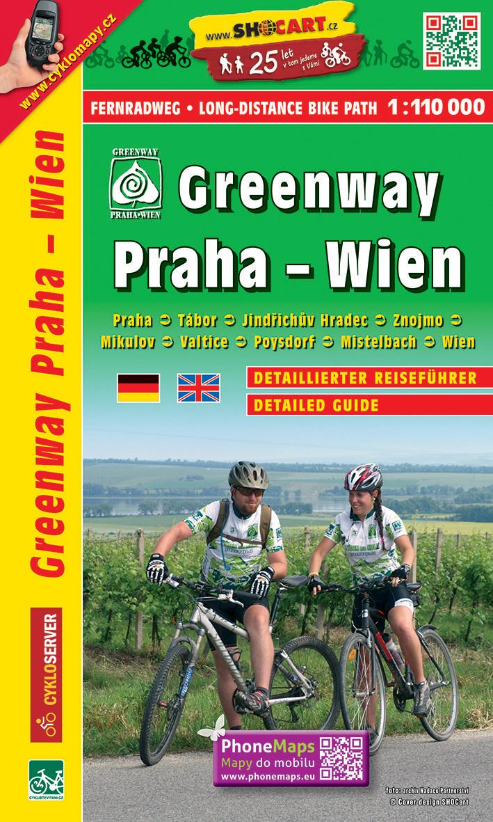 Greenway Praha - Wien 1 : 100 000