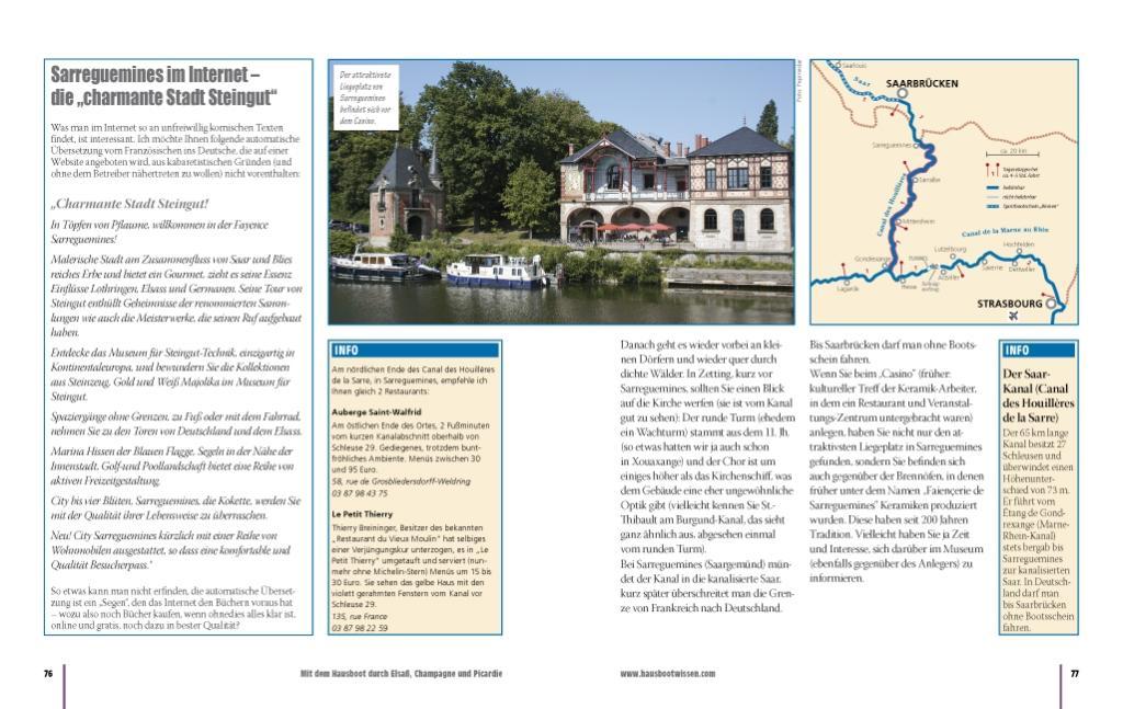 Mit dem Hausboot durch Elsass, Champagne/Ardennen und Picardie