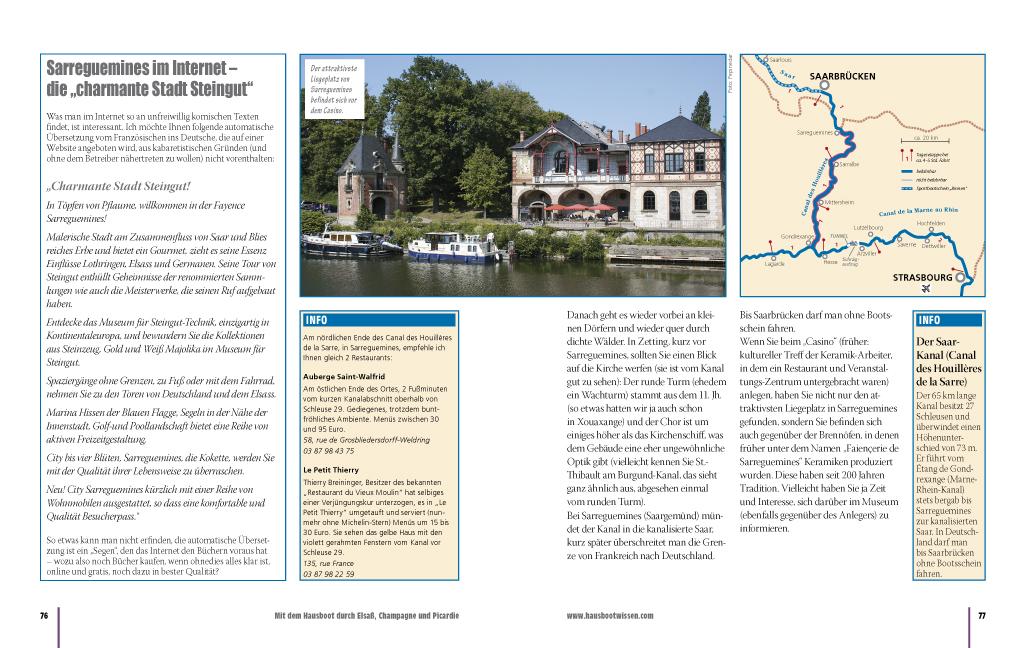 Mit dem Hausboot durch Elsass, Champagne/Ardennen und Picardie