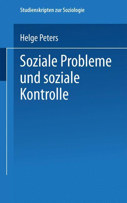 Soziale Probleme und soziale Kontrolle