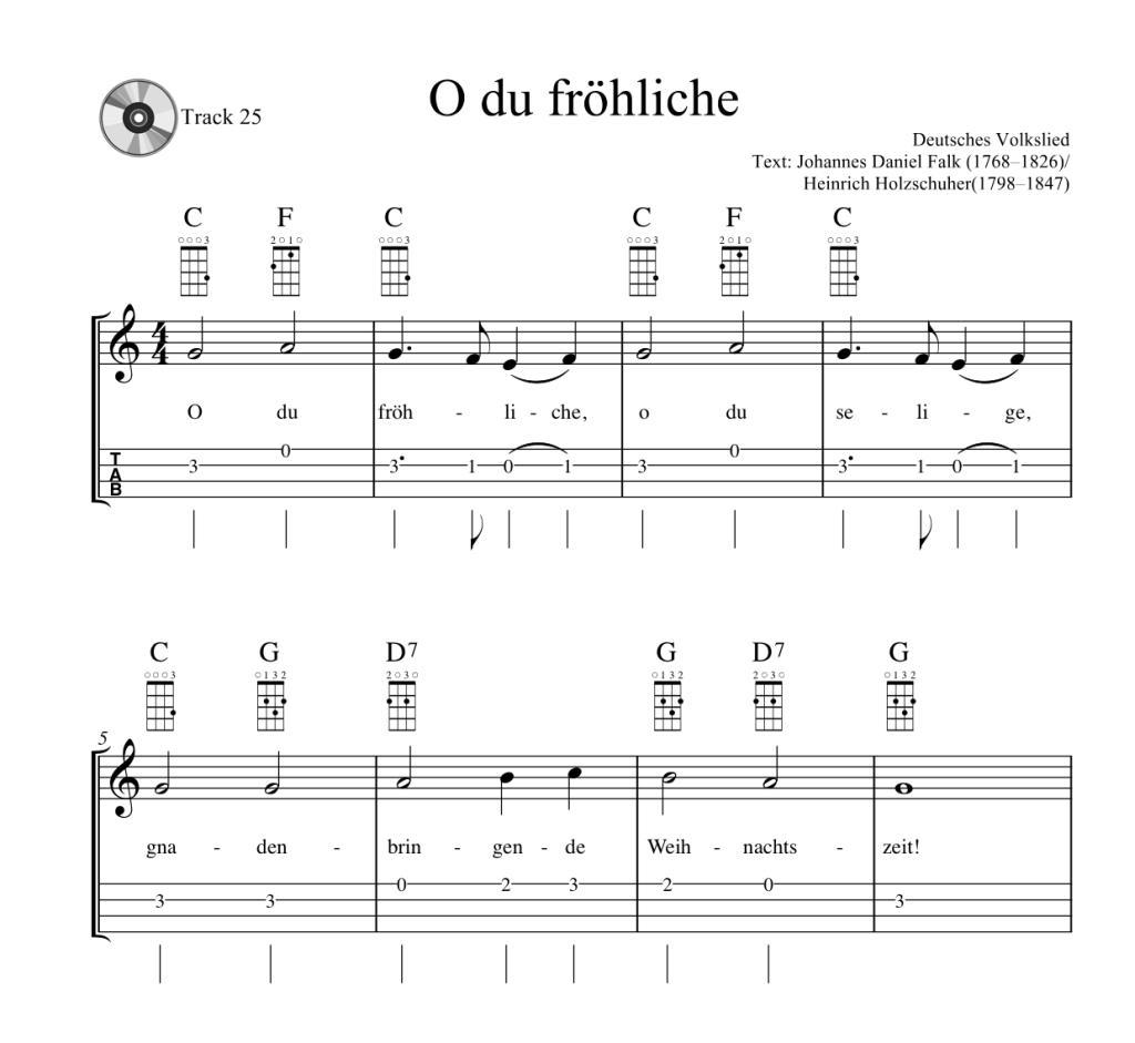 Komm, wir spielen Ukulele! Das Weihnachtsalbum für Kinder und Erwachsene.