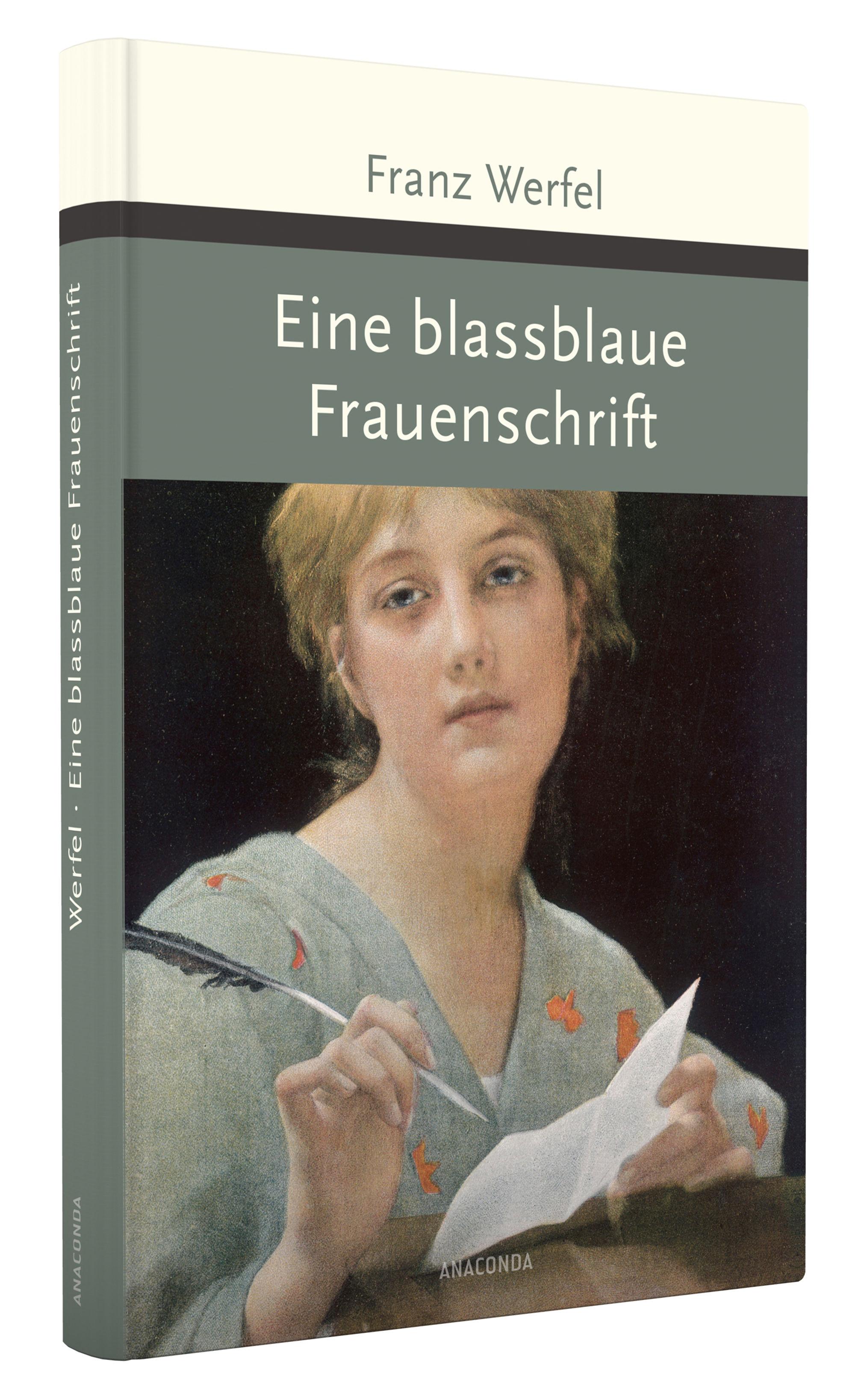 Eine blassblaue Frauenschrift