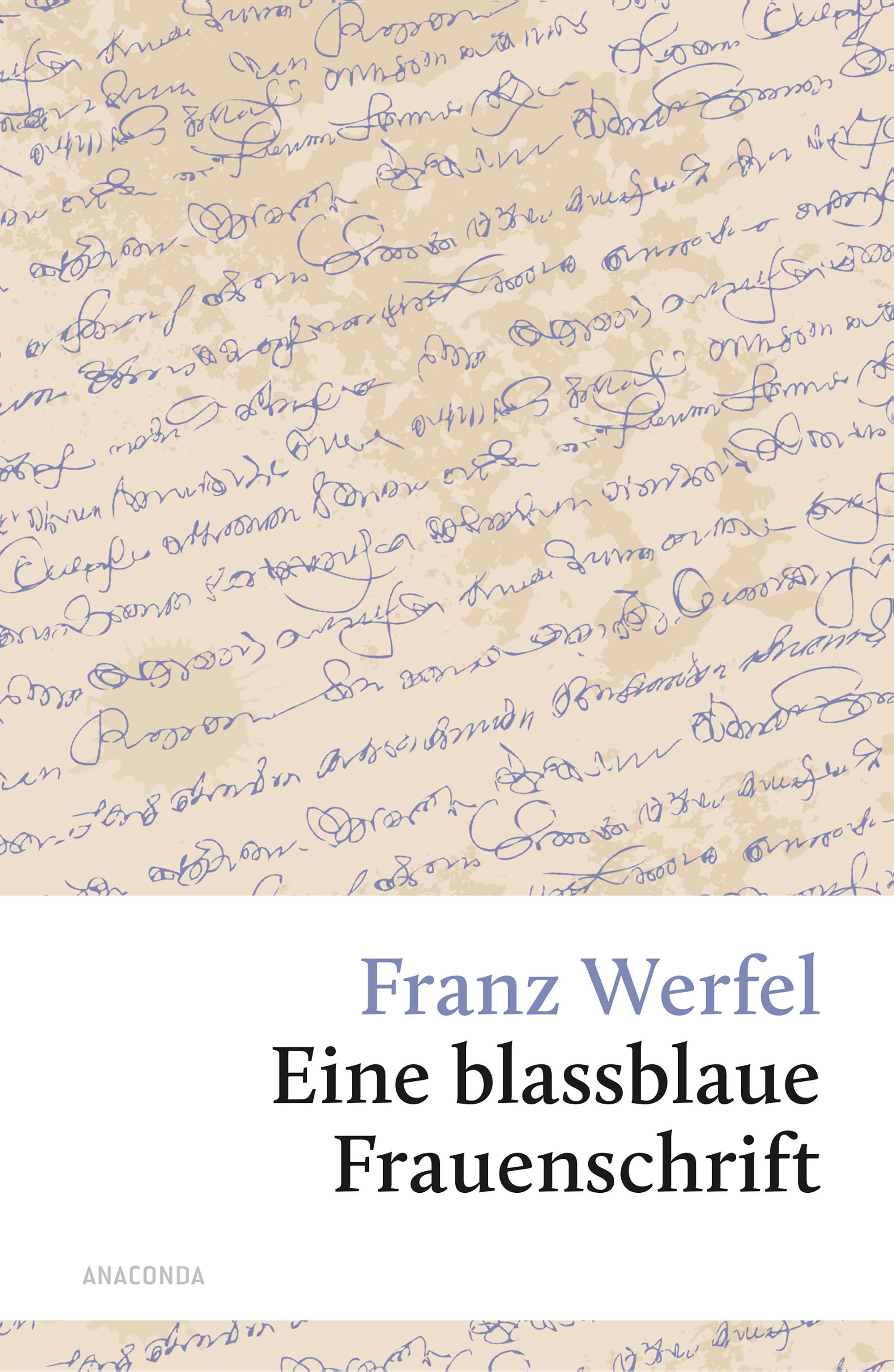 Eine blassblaue Frauenschrift