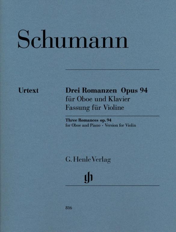 Schumann, Robert - Drei Romanzen op. 94 für Oboe und Klavier