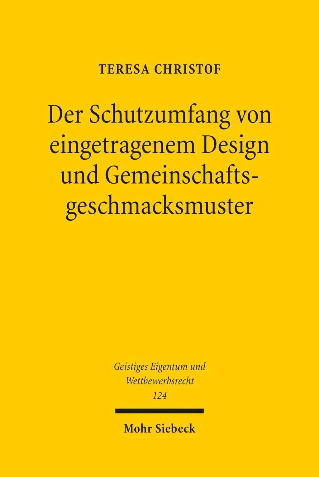 Der Schutzumfang von eingetragenem Design und Gemeinschaftsgeschmacksmuster