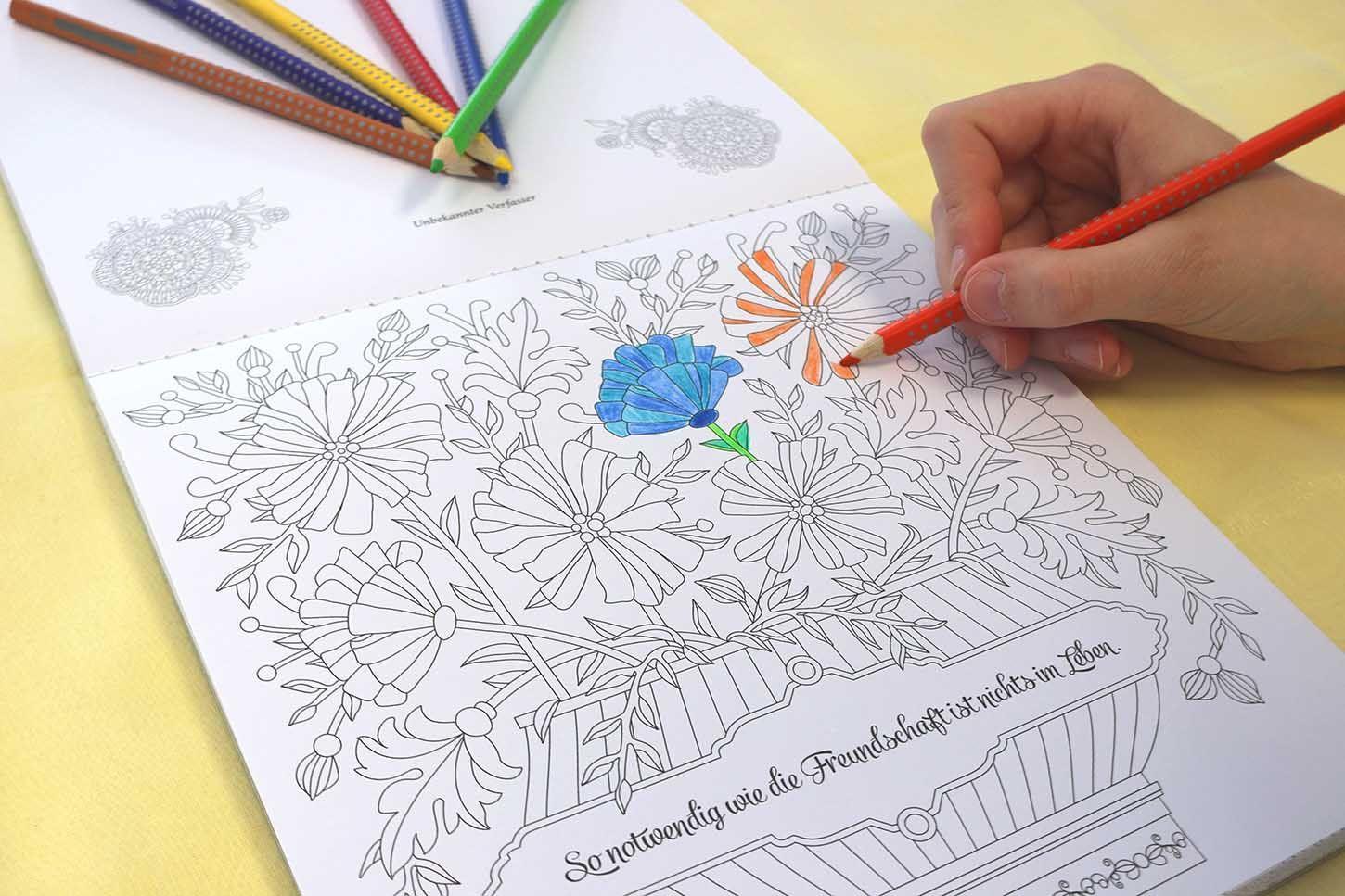 Romantic Coloring: Freundschaft ist ein wundervolles Geschenk