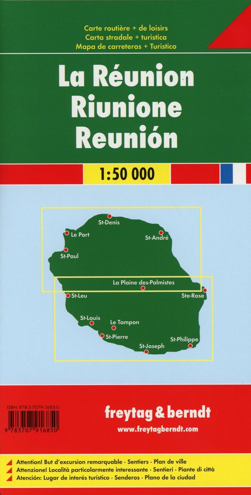 Réunion, Autokarte 1:50.000