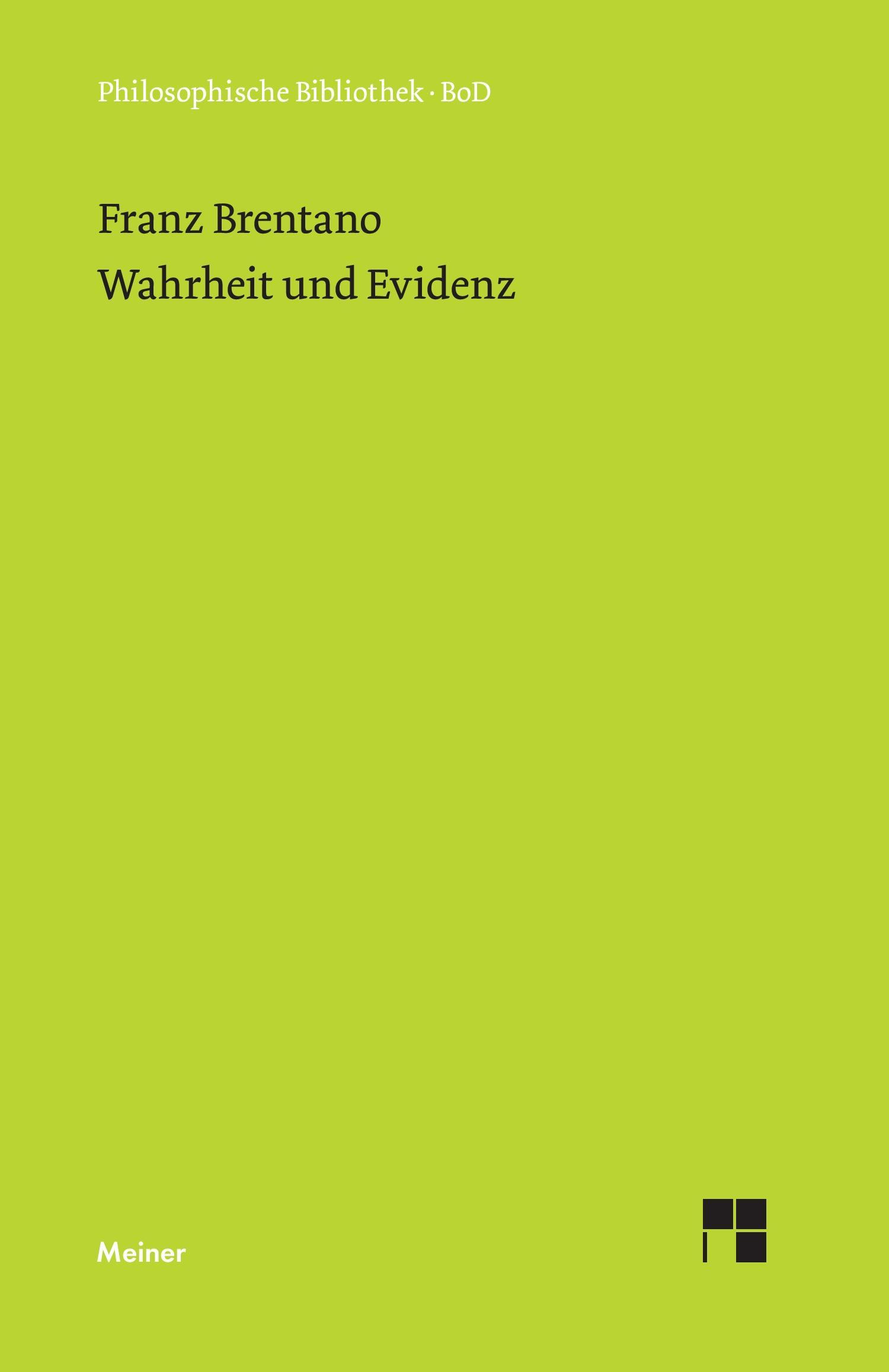 Wahrheit und Evidenz