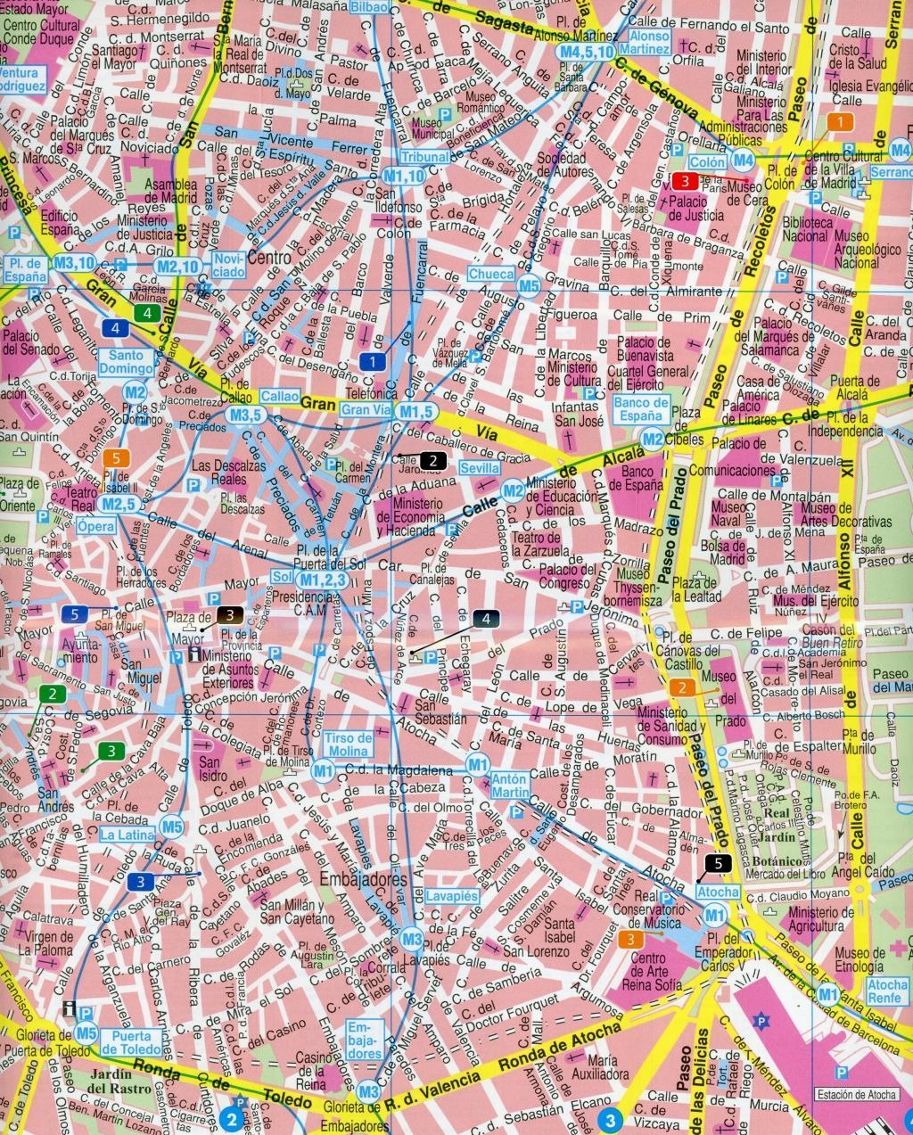 Madrid, Stadtplan 1:10.000, City Pocket + The Big Five