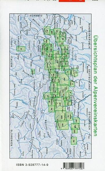 DAV Alpenvereinskarte 02/2 Allgäuer - Lechtaler Alpen Ost 1 : 25 000