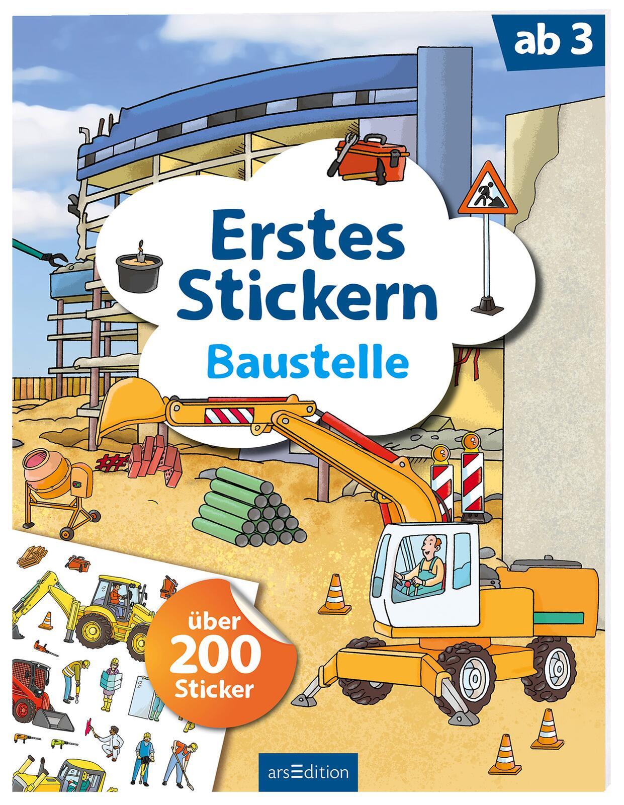 Erstes Stickern Baustelle