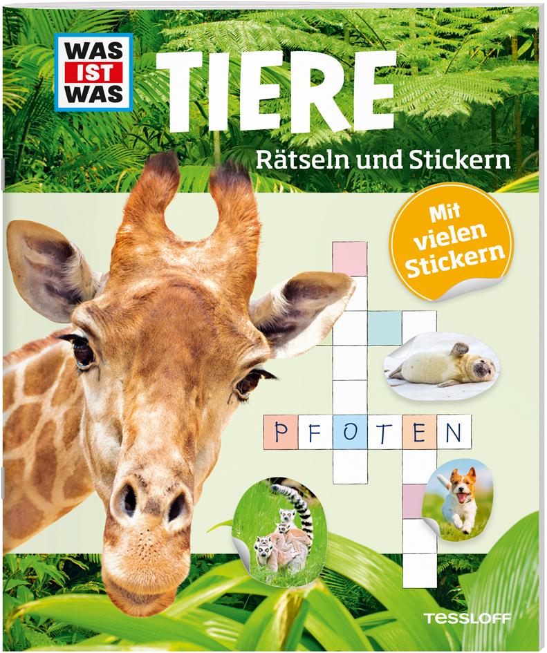 WAS IST WAS Rätseln und Stickern: Tiere