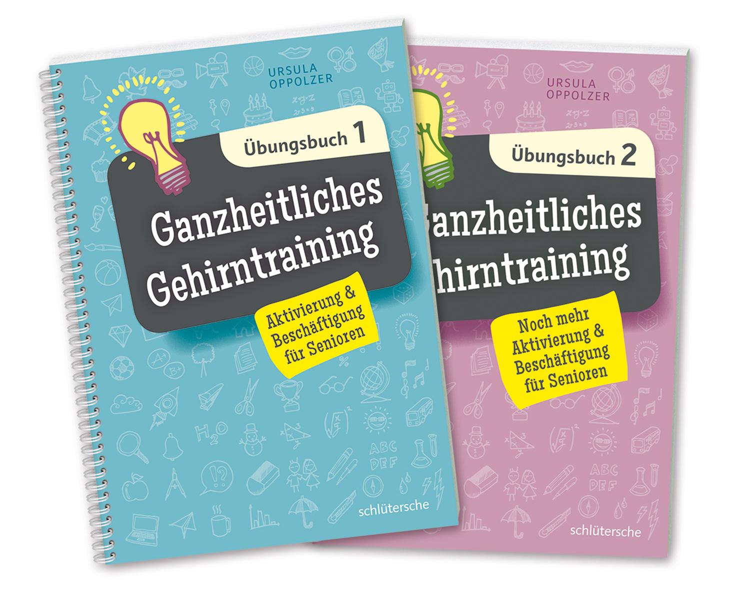 Ganzheitliches Gehirntraining Übungsbücher 1+2 im Set