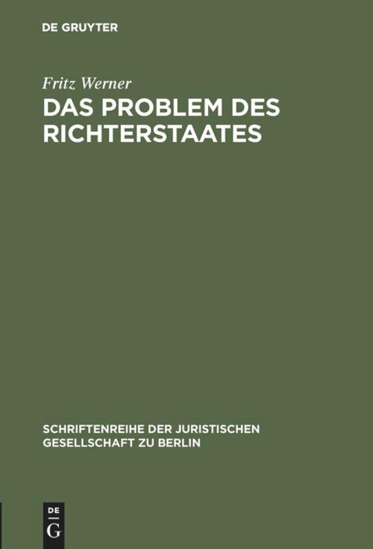 Das Problem des Richterstaates