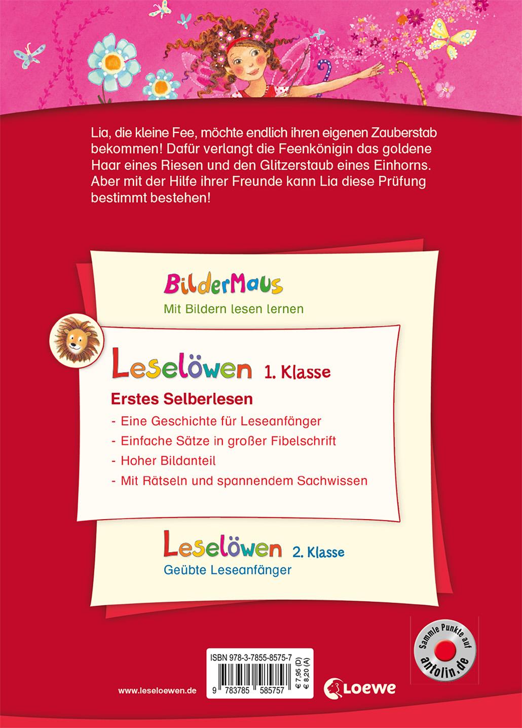 Leselöwen 1. Klasse - Die kleine Fee und die Zauberprüfung