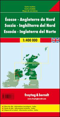 Schottland, Nordengland 1 : 400 000. Autokarte