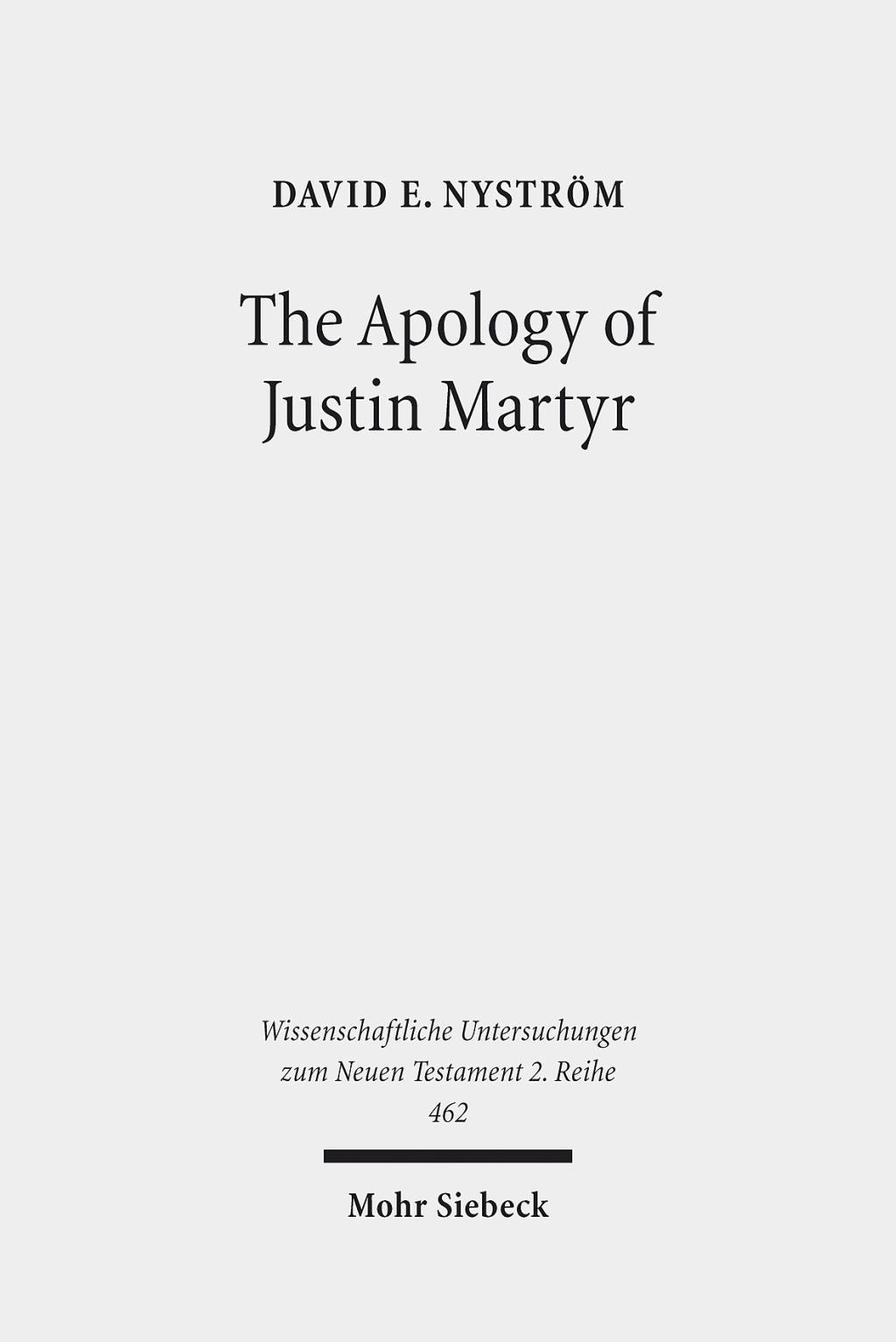 The Apology of Justin Martyr