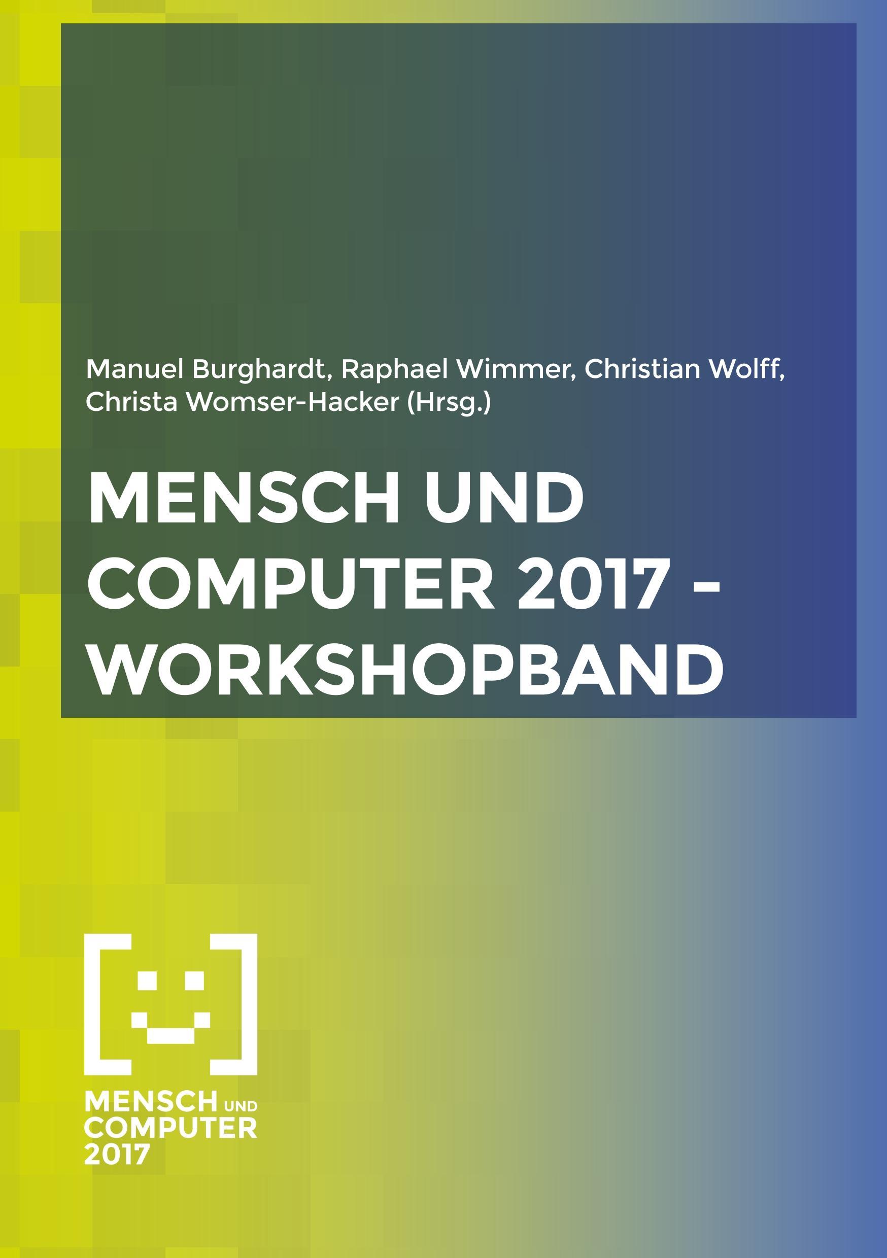 Mensch und Computer 2017 - Workshopband