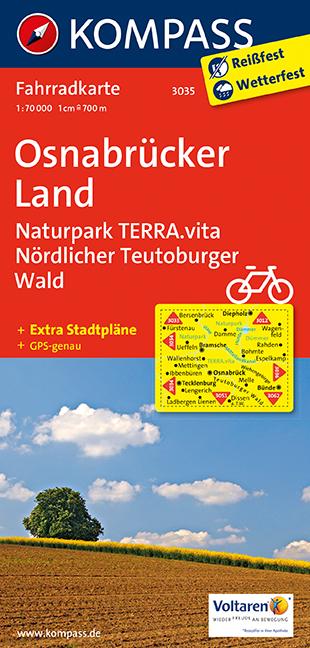 Osnabrücker Land, Naturpark TERRA.vita, Nördlicher Teutoburger Wald 1 : 70 000