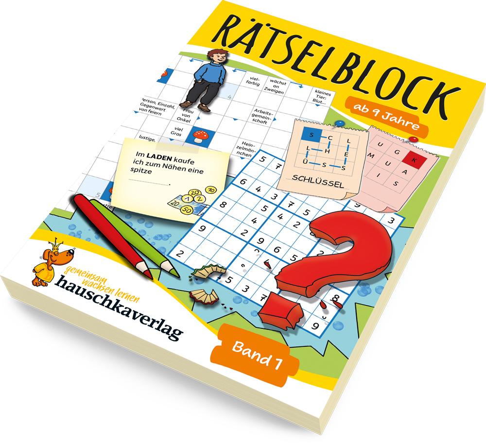 Rätselblock ab 9 Jahre, Band 1, A5-Block