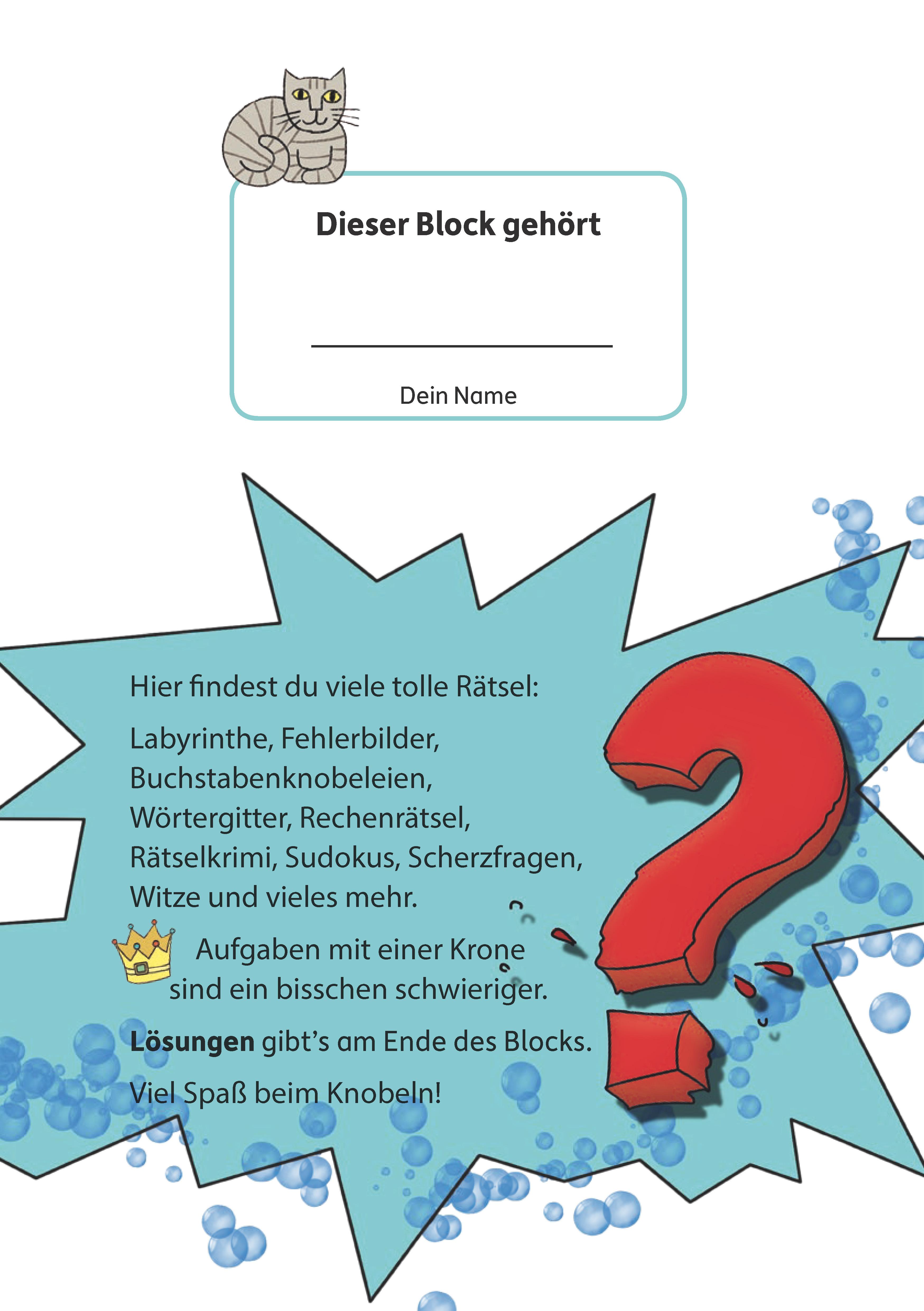 Rätselblock ab 9 Jahre, Band 1, A5-Block