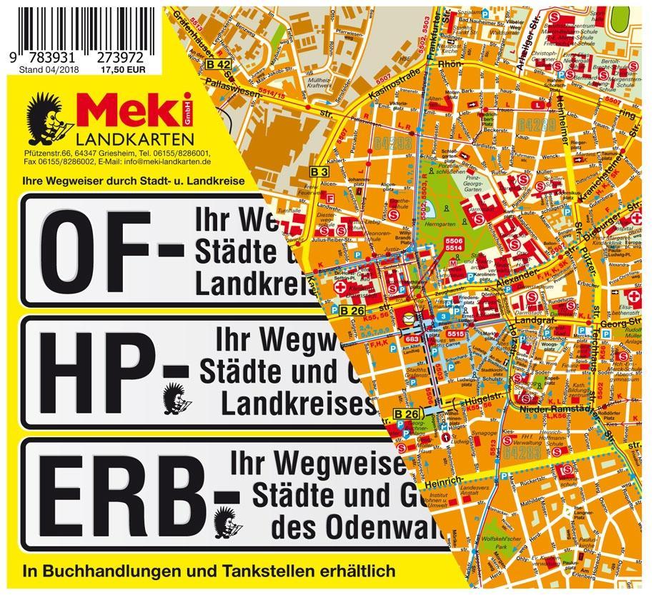 Städteatlas Landkreis Darmstadt-Dieburg und Landkreis Groß-Gerau  1:13 000