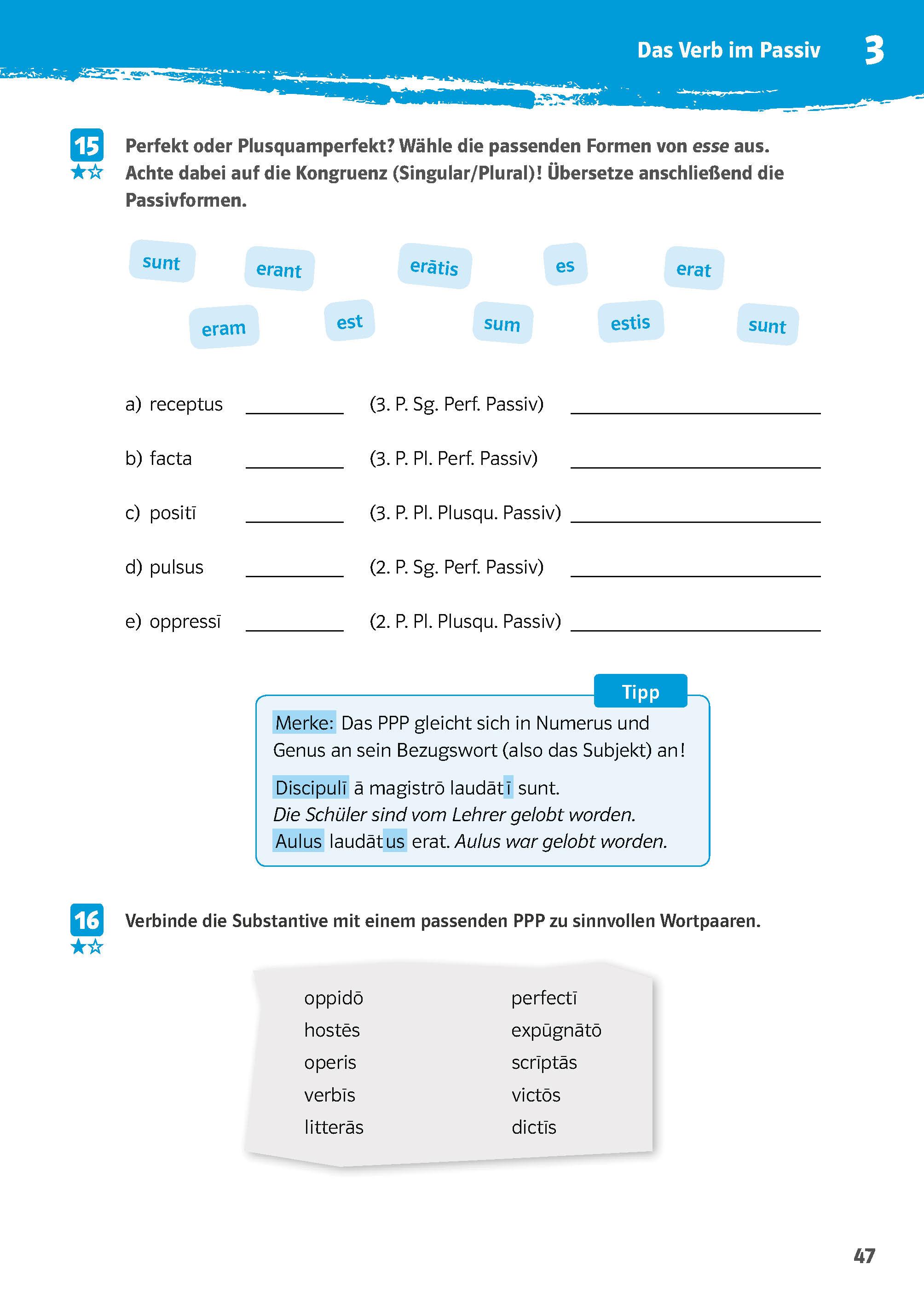 Klett 10-Minuten-Training Latein Grammatik Verben konjugieren 1./2. Lernjahr