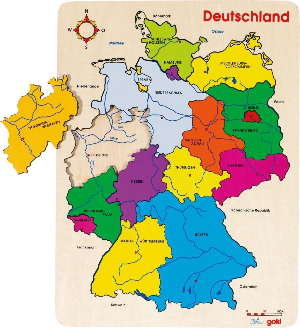 Einlegepuzzle Deutschland II